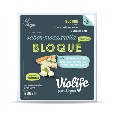 Bloque Vegano Para Pizza Sabor Mozzarella 200g Bloque Vegano Para Pizza Sabor Mozzarella 200g