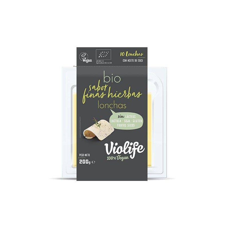 Lonchas Veganas Sabor Queso A Las Finas Hierbas 200g
