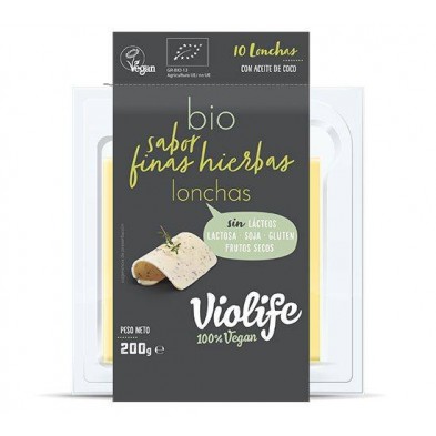Lonchas Veganas Sabor Queso A Las Finas Hierbas 200g Lonchas Veganas Sabor Queso A Las Finas Hierbas 200g