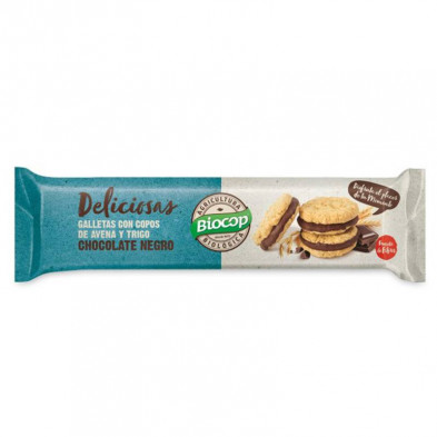 Galleta Deliciosas Rellenas Choco Negro 150g - Biocop Galleta Deliciosas Rellenas Choco Negro 150g - Biocop