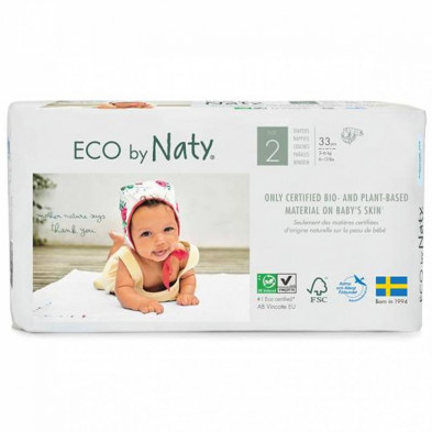 Pañal Eco Naty Nº2 3-6kg 34ud Pañal Eco Naty Nº2 3-6kg 34ud